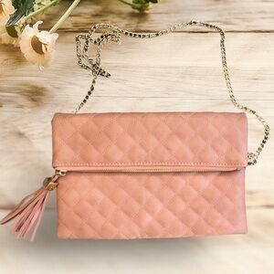 Moda Luxe quilted clutch crossbody purse